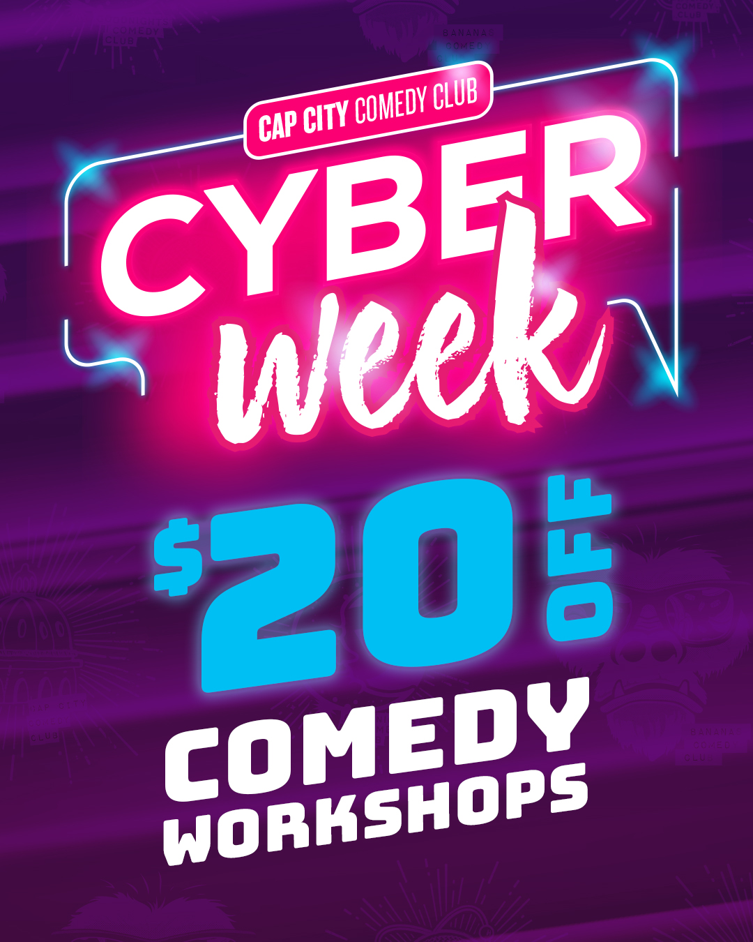 $20 Off Stand-Up Workshops